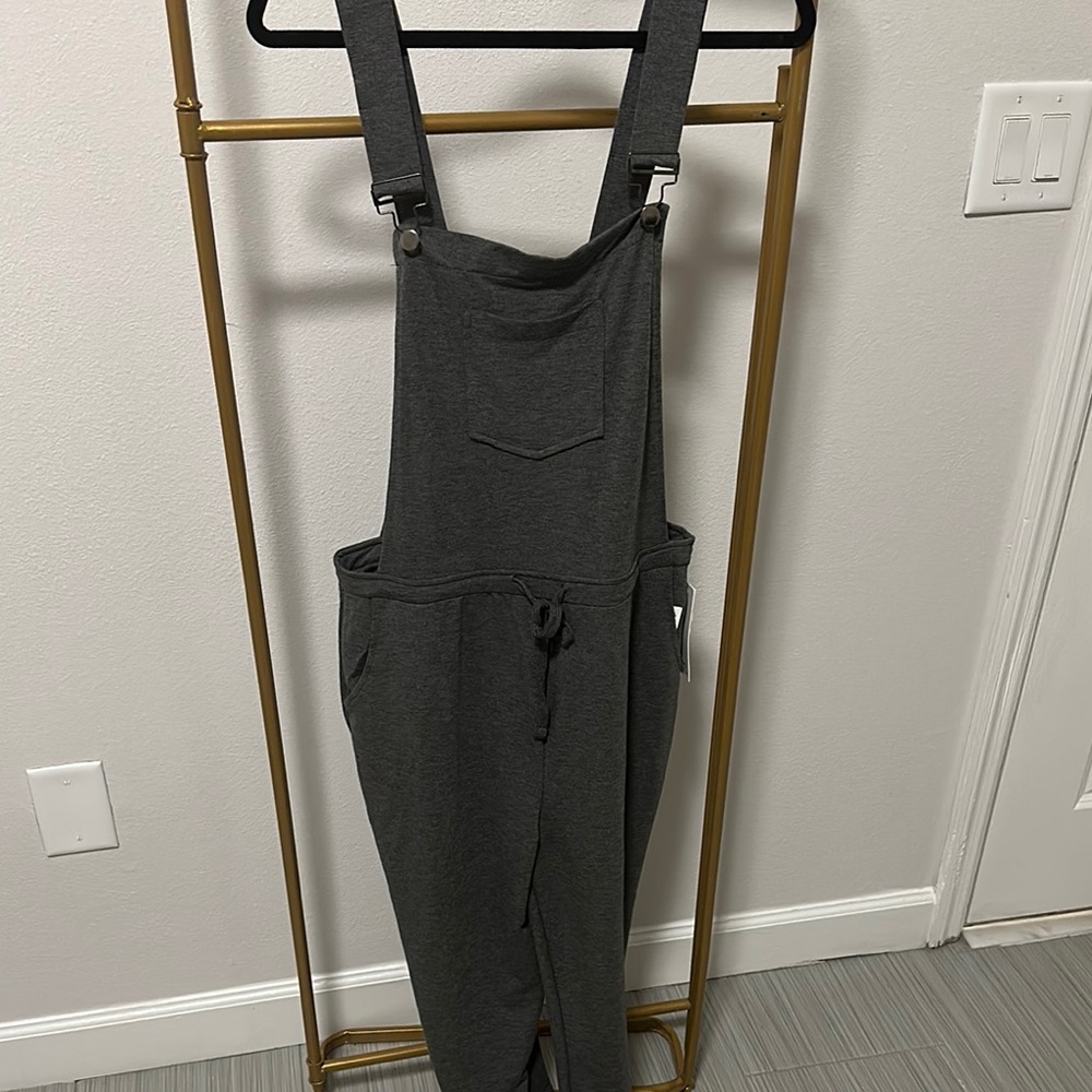 Dark Gray Overalls